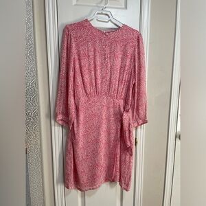 Elegant Pink Patterned Dress lined PTP 20”